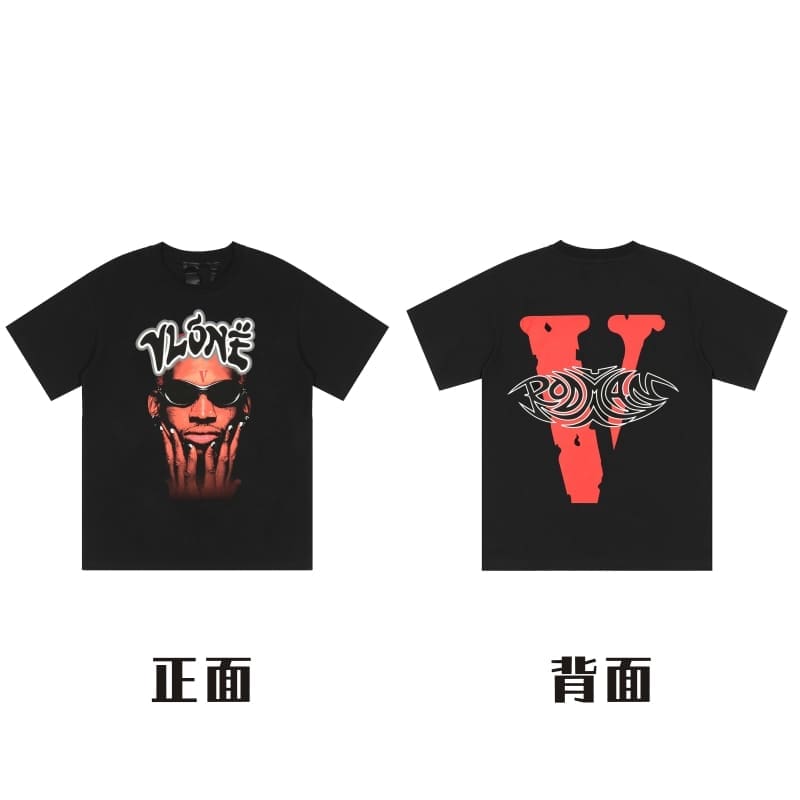 VLONE Big V Short Sleeve T-Shirt Casual High Street Summer Wear