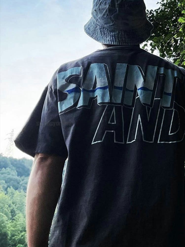 Saint Michael Takuya Kimura Retro Washed Distressed Vintage T-Shirt