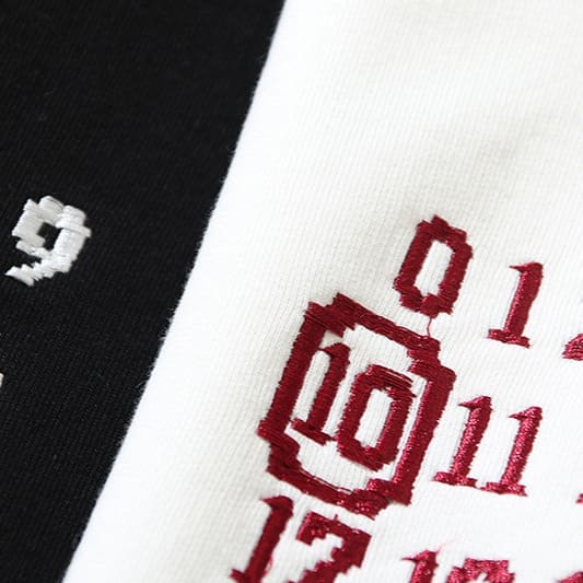 ma*s*n Ma*i*la mm6 embroidered digital hoodie for men and women