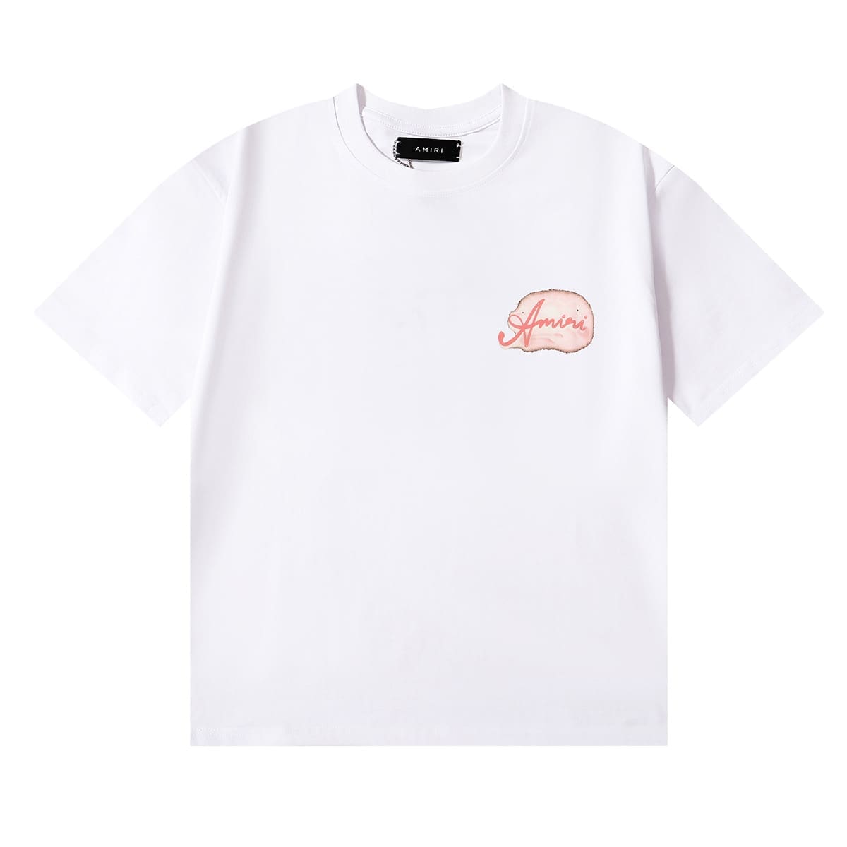 Amiri Fashion Solid Color High Street T-Shirt Retro Loose Fit 2