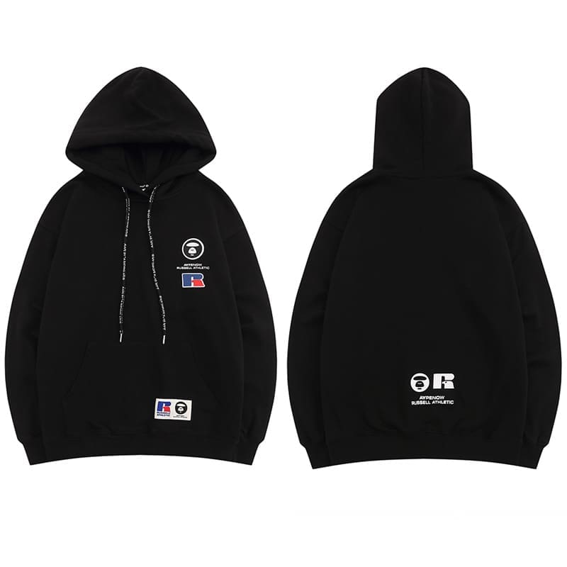 AAPE Cotton Terry Zip Cardigan Hoodie for Men and Women