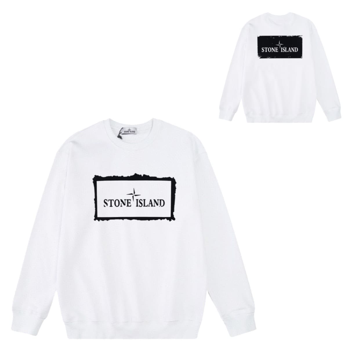 Stone Island Compass Logo Long Sleeve Minimalist Sweater