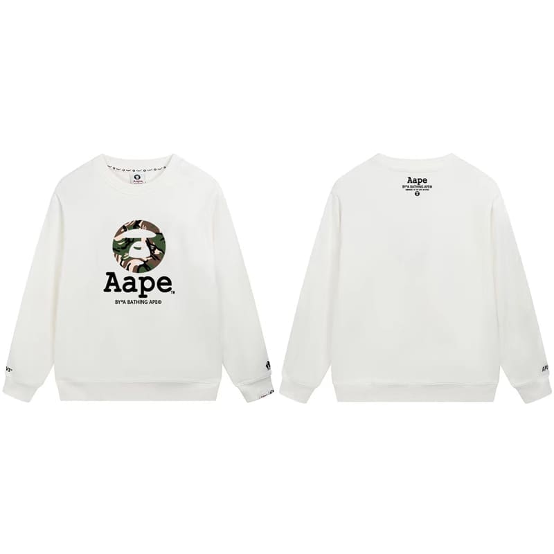 AAPE Camouflage Terry Hoodie for Men and Women