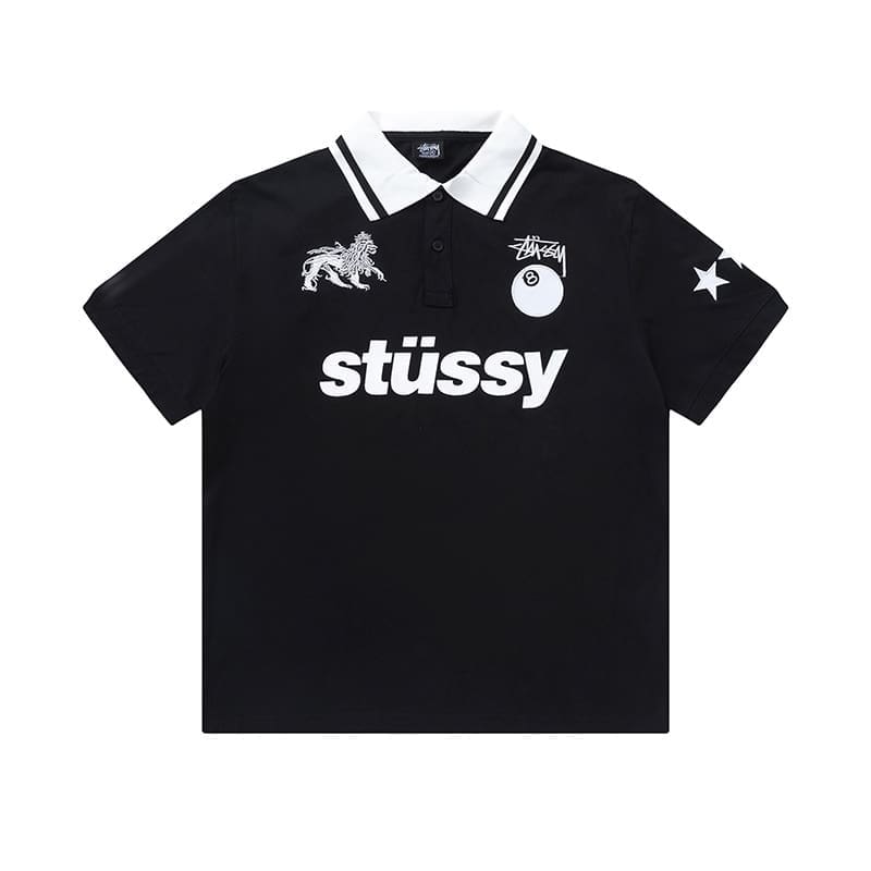 Stussy Dragon Year Embroidery Casual Polo Shirt