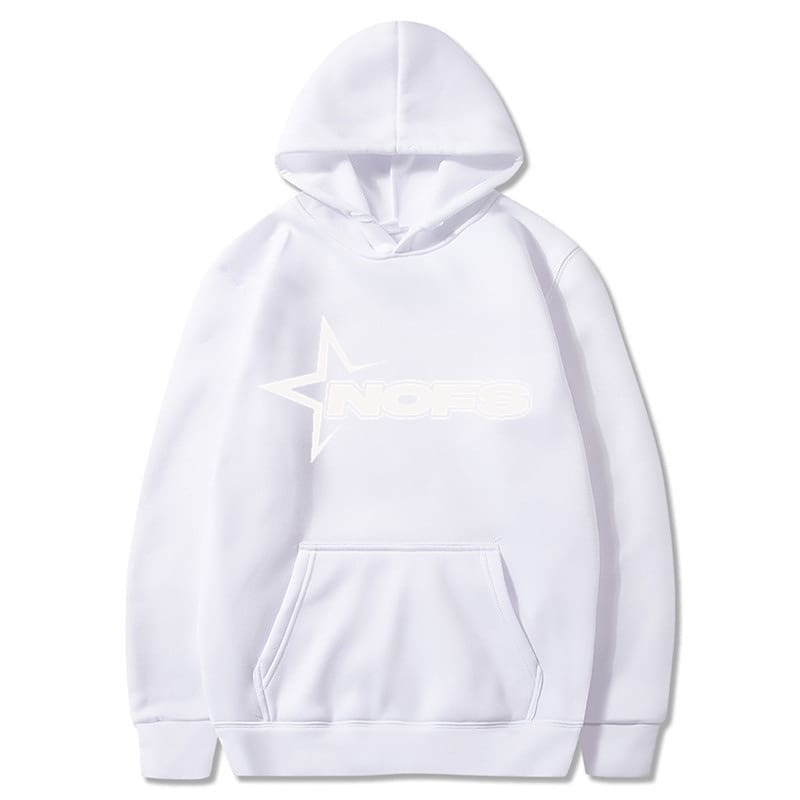 Letter Print Loose Sweatshirt Y2G Hip Hop Streetwear Pullover A