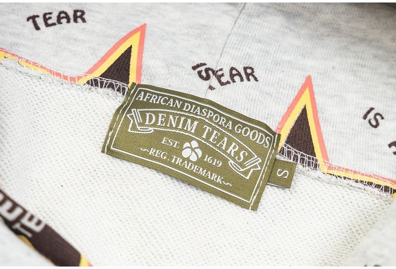 Denim Tears Full Printed Terry Hooded Sweater