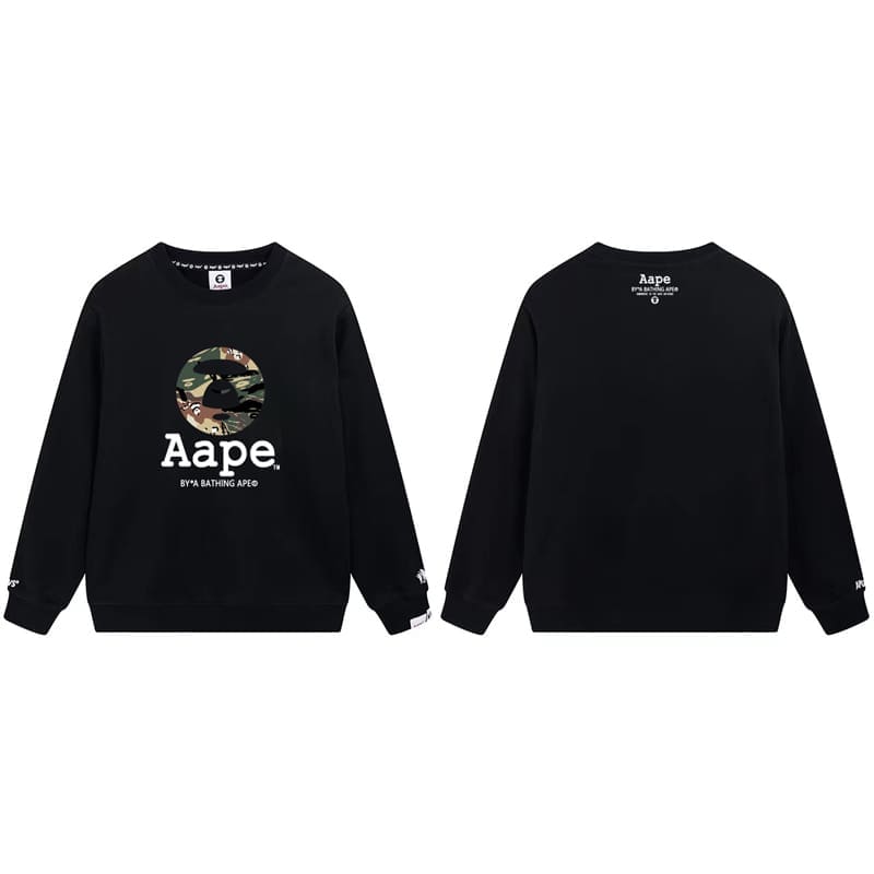 AAPE Camouflage Terry Hoodie for Men and Women