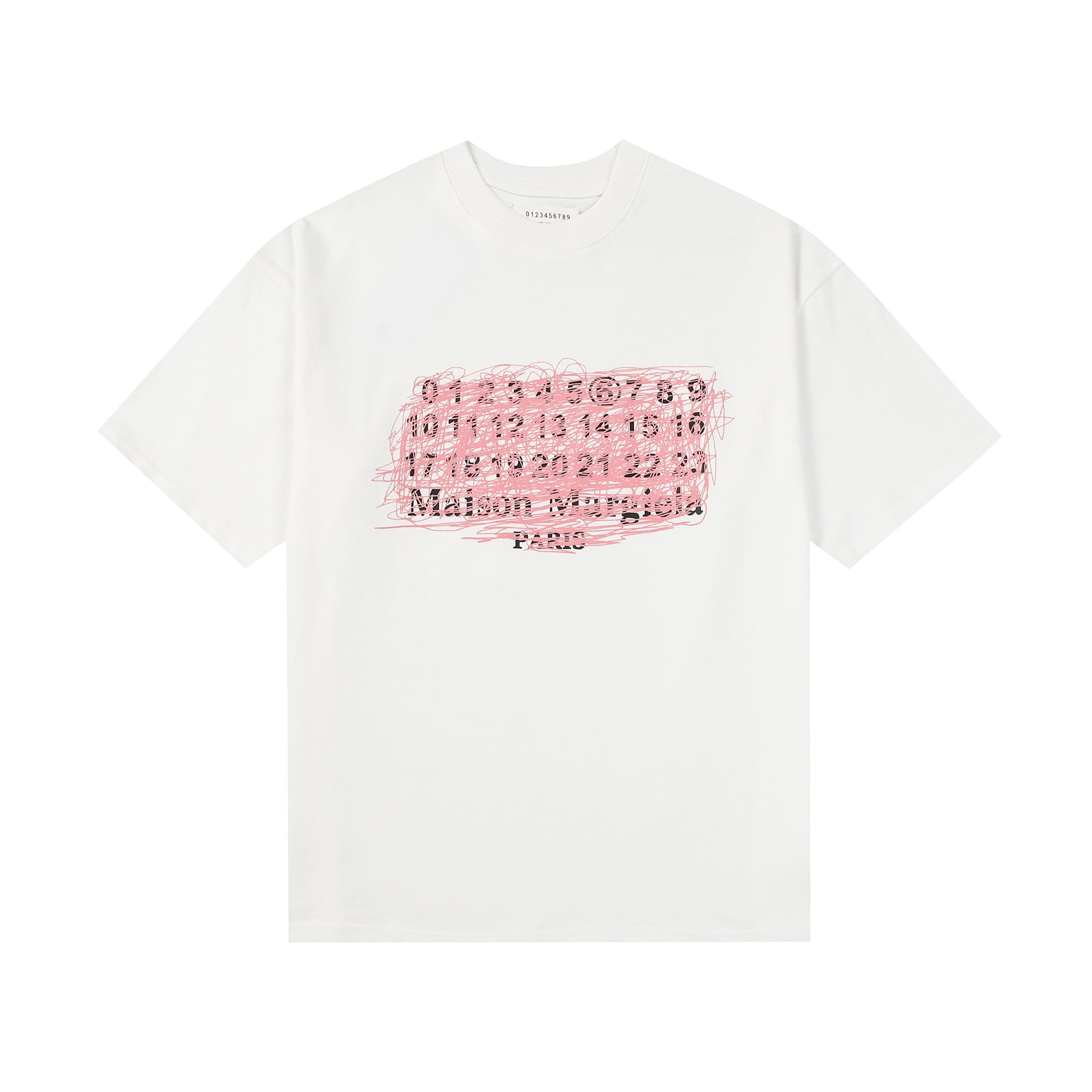 ma*s*n Ma*i*la mm6 digital pattern short sleeve t-shirt series a