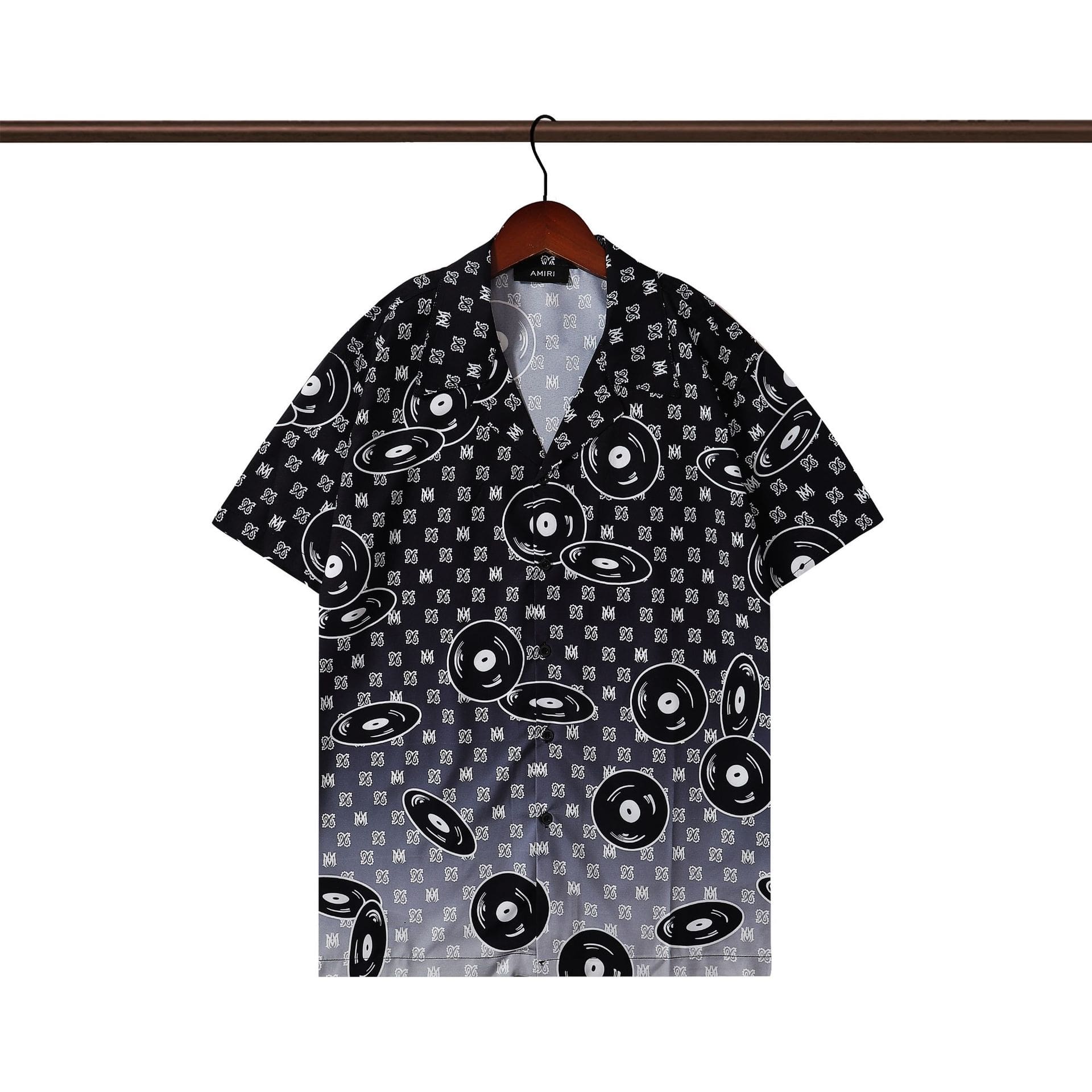 Casablanca Printed Beach Short Sleeve Shirt for Men Spring and Summer