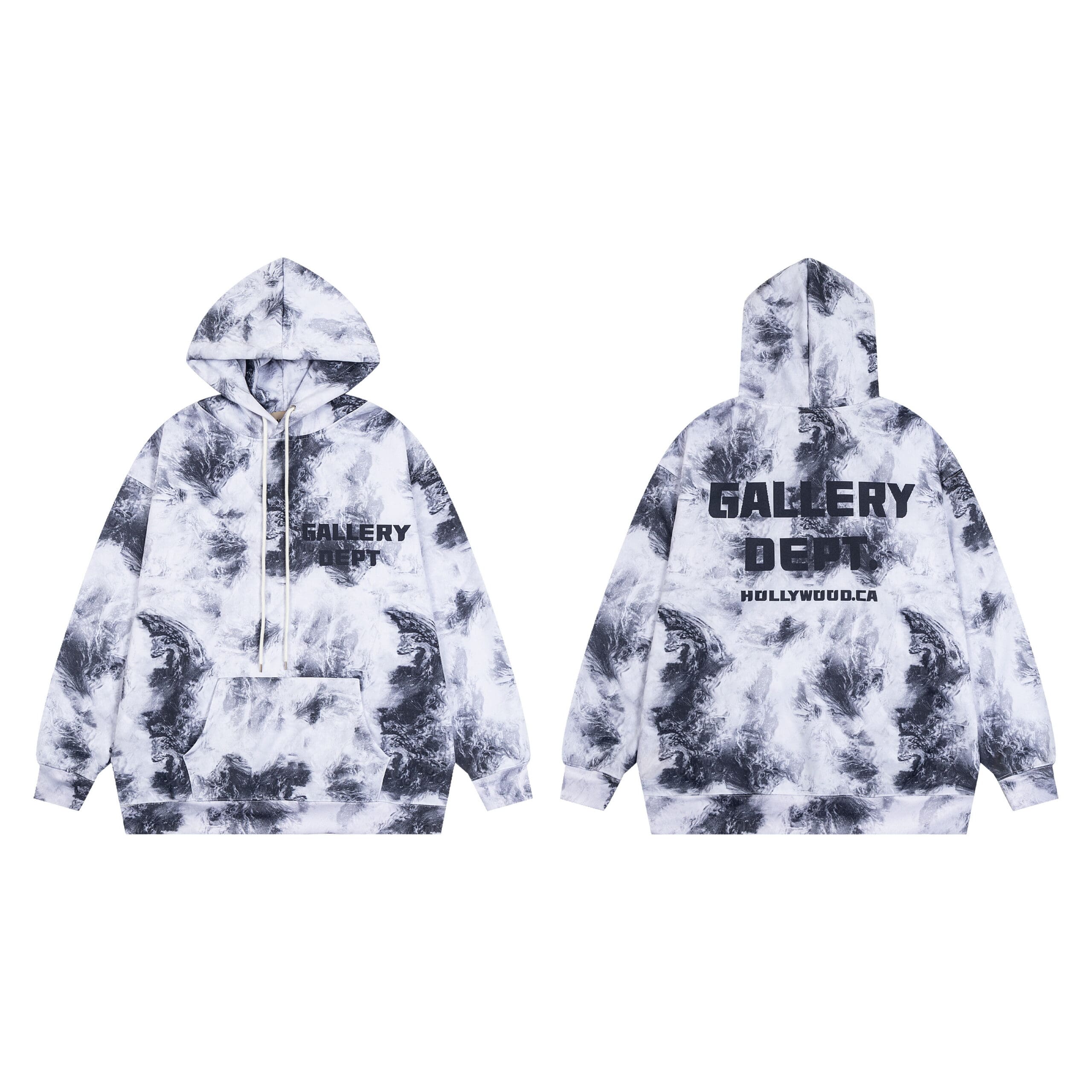 Gallery Dept High Street Tie-Dyed Hooded Sweater and Sweatpants Set for Men and Women