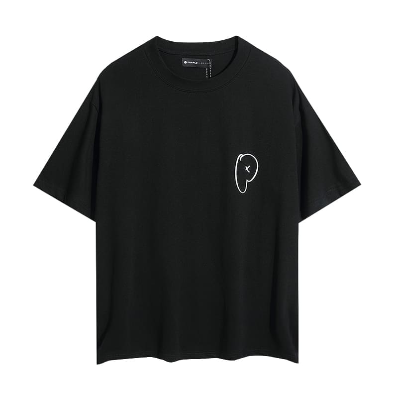 pu*re b*and letter print t-shirt high street cotton casual round neck