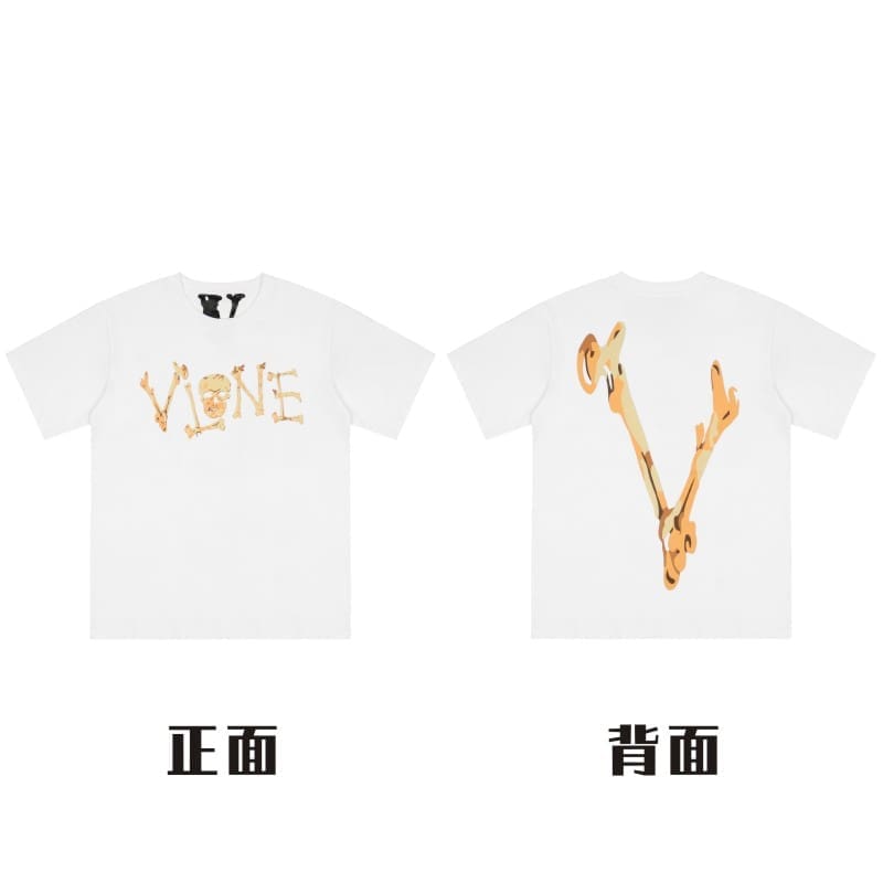 VLONE Large V Short Sleeve High Street T-Shirt Summer Style