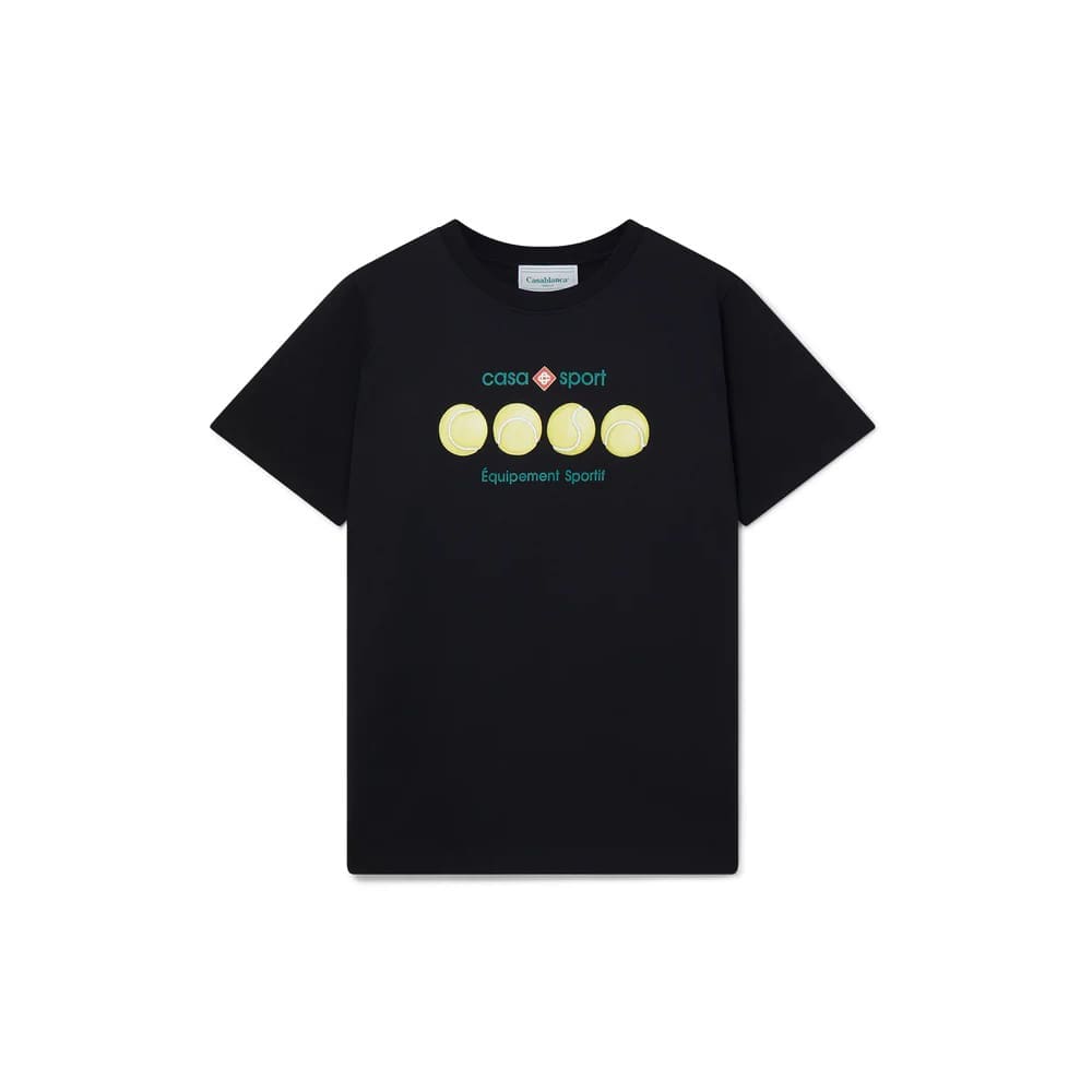 Casablanca Heavy Cotton Loose Half-Sleeve T-Shirt for Men