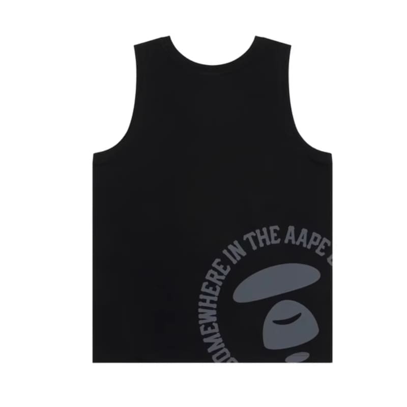 AAPE Ape Head Letter Print Casual Vest for Men and Women