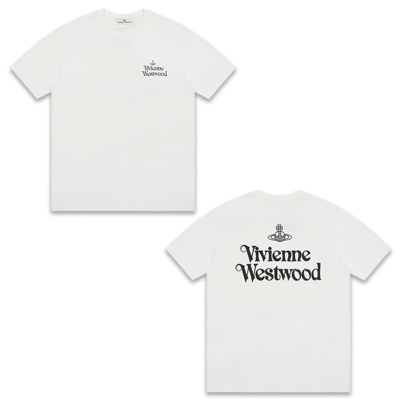 Vivienne Westwood Splash-Ink Embroidery Star Print Loose T-Shirt Half Sleeve