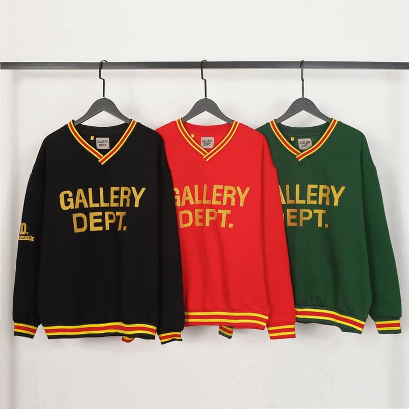 Gallery Dept Letter Printed Loose Couple Pullover Sweatshirt
