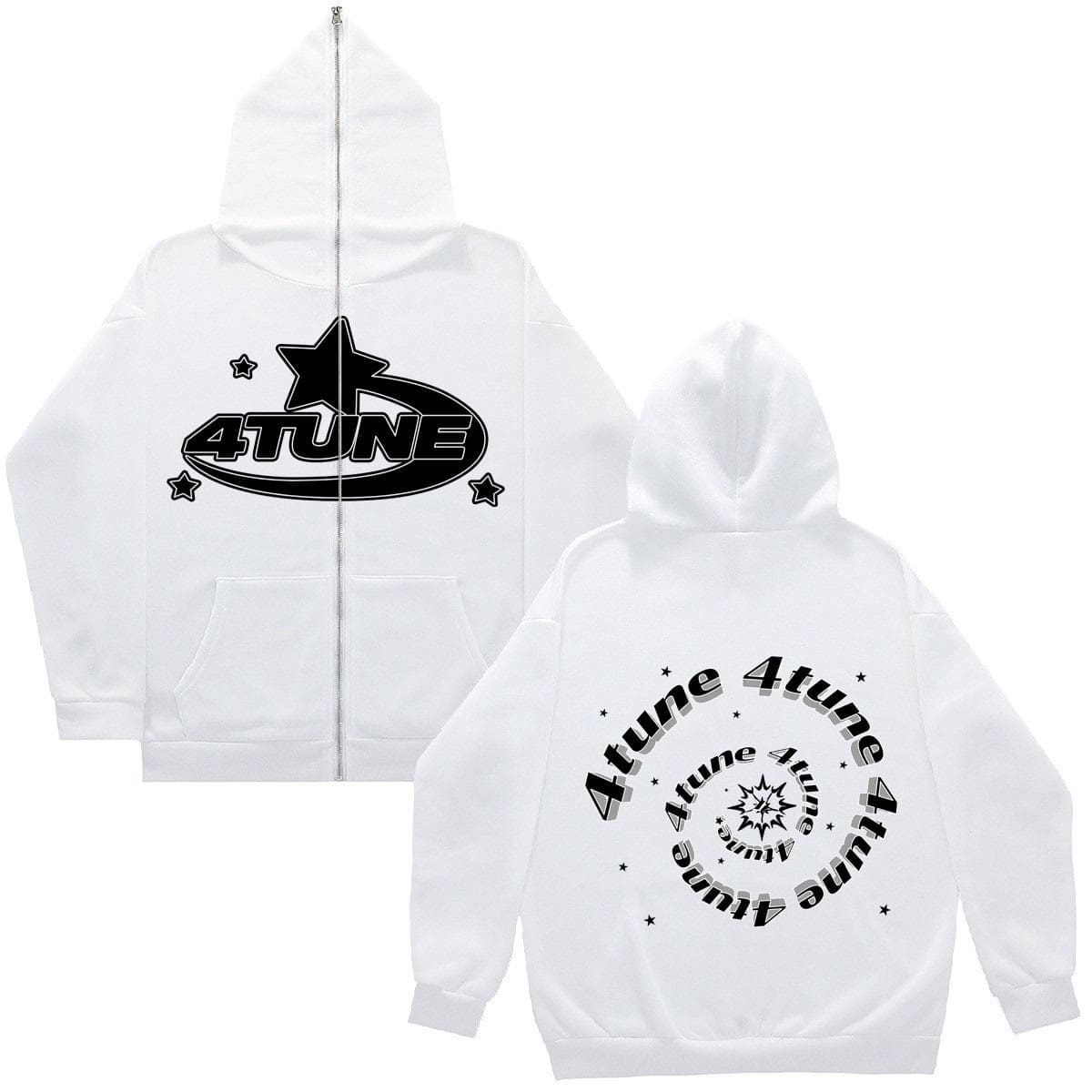 full F**e zipper hoodie men’s american retro y2k style