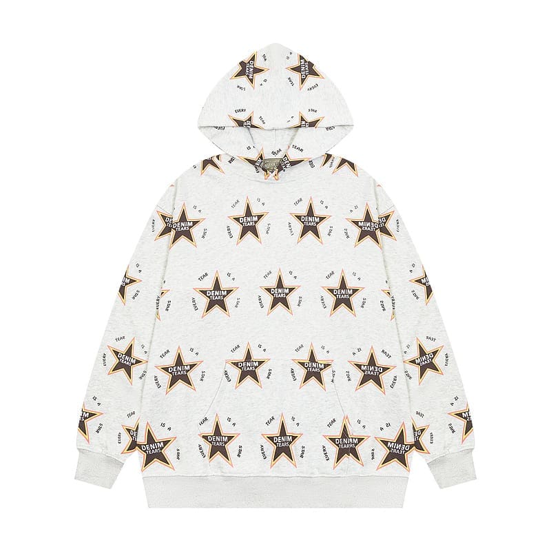 Denim Tears Full Printed Terry Hooded Sweater