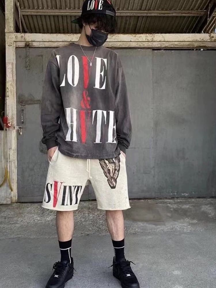 Saint Michael VLONE Washed Vintage Long Sleeve T-Shirt for Men