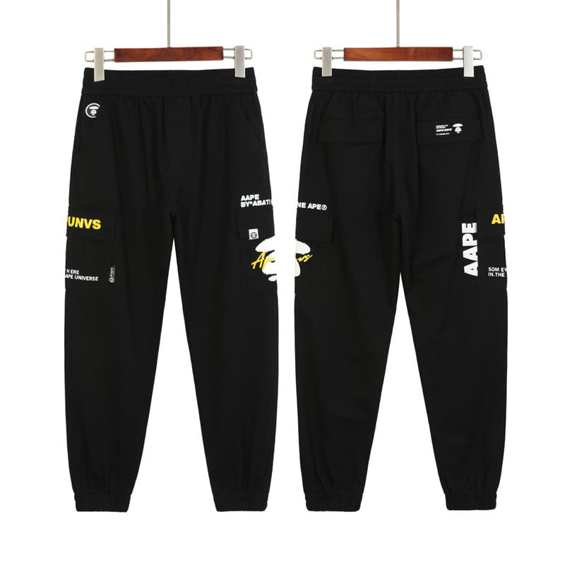 AAPE Camouflage Multi-Pocket Cargo Pants for Men and Women