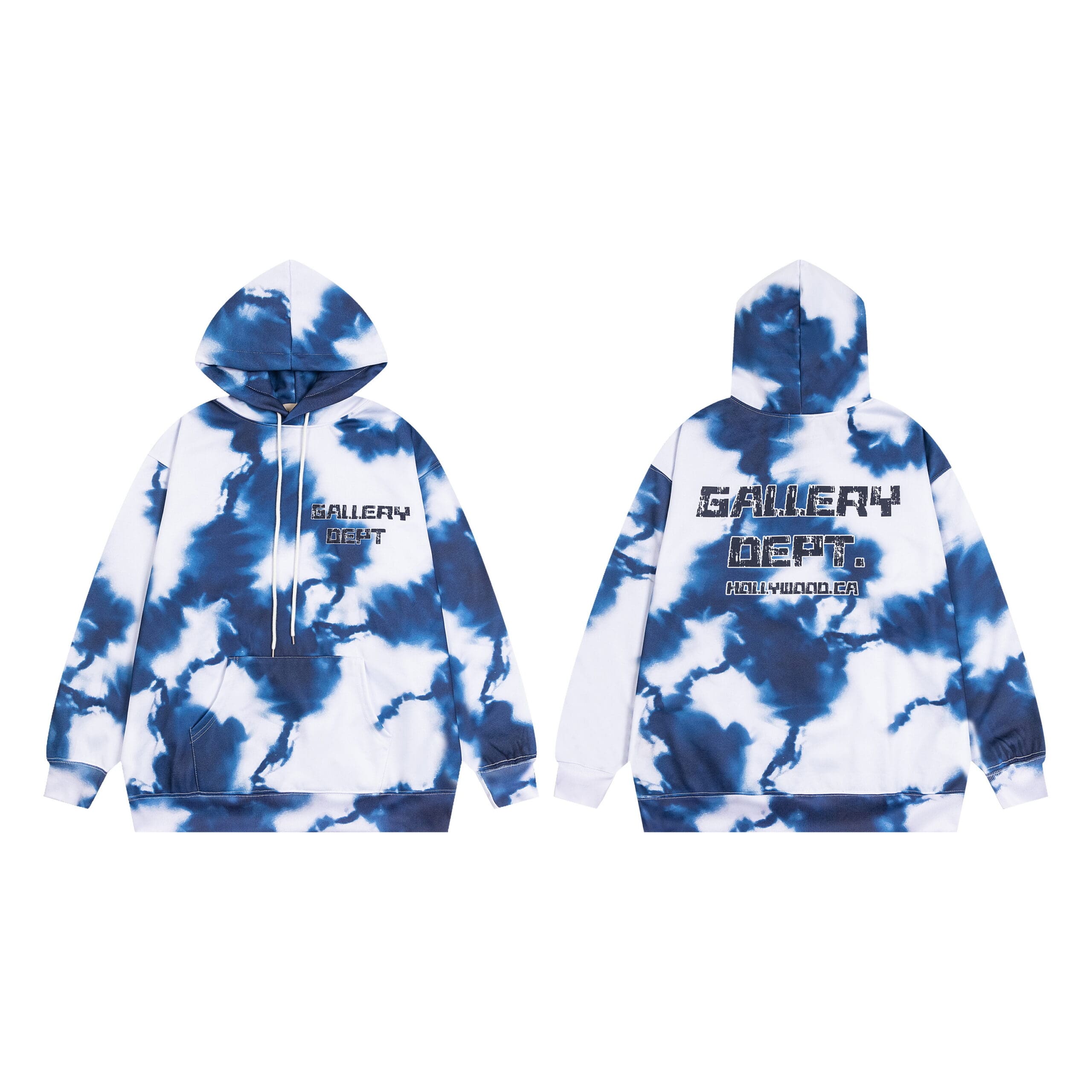 Gallery Dept High Street Tie-Dyed Hooded Sweater and Sweatpants Set for Men and Women