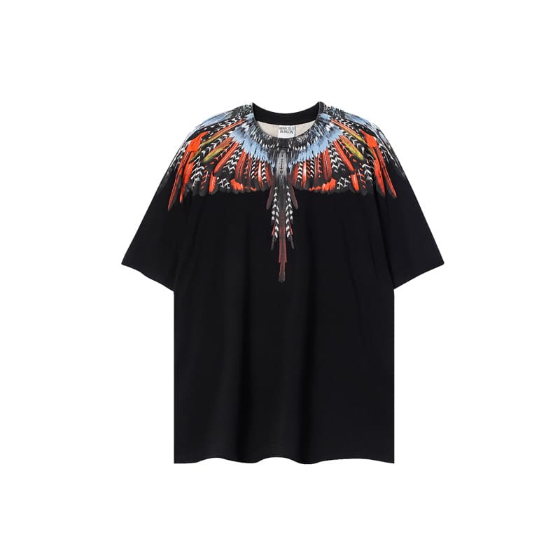 Marcelo Burlon Wings T-Shirt Classic Feather Short Sleeve B