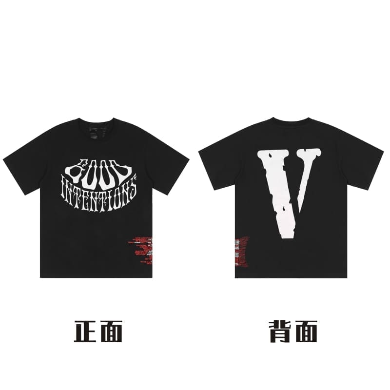 VLONE Big V Short Sleeve T-Shirt Casual High Street Summer Wear