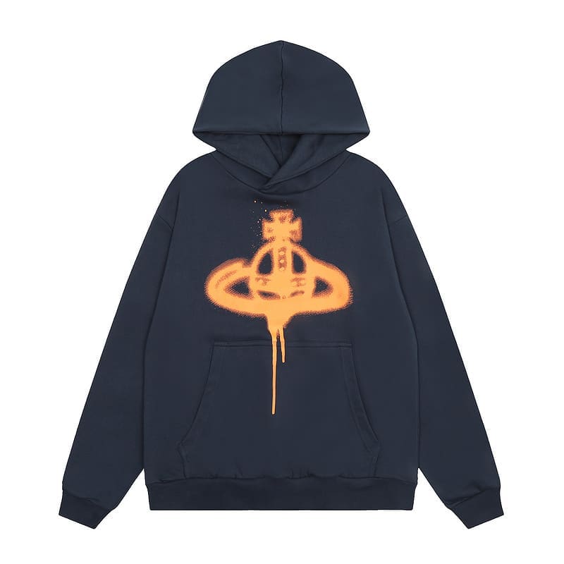 Vivienne Westwood Terry Hooded Sports Leisure Sweater for Men and Women