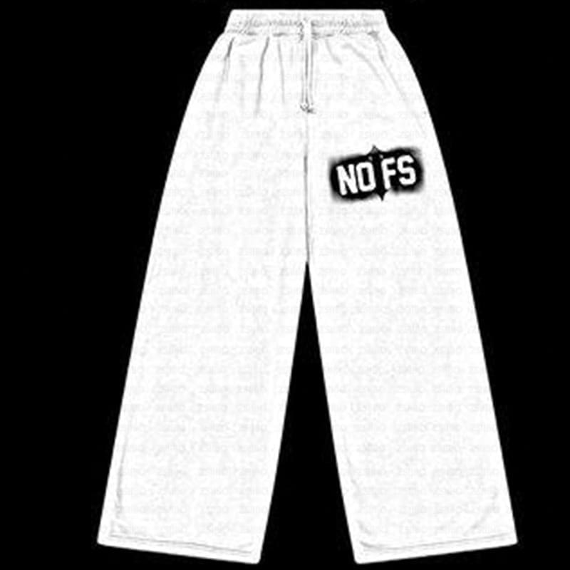 NOFS Printed Sweatshirt American Retro Loose Fit Autumn Winter