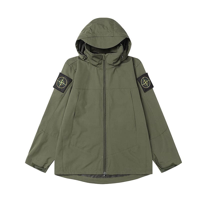 Stone Island Waterproof Soft Shell Jacket Hooded Casual Coat