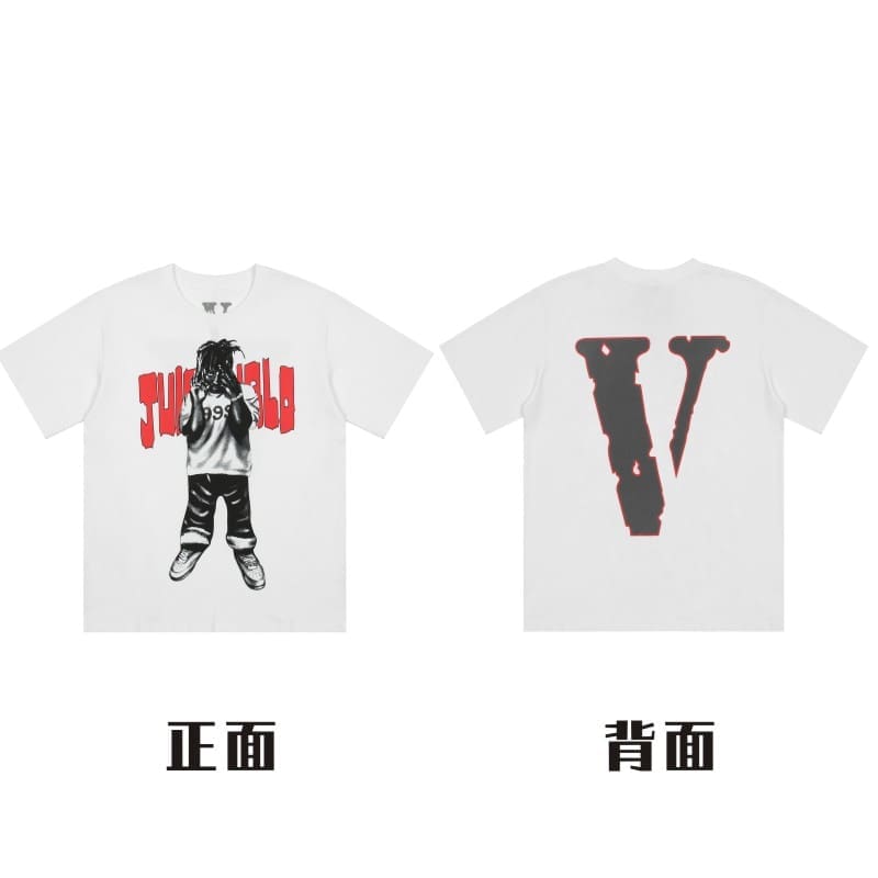 VLONE Large V Short Sleeve High Street T-Shirt Summer Style