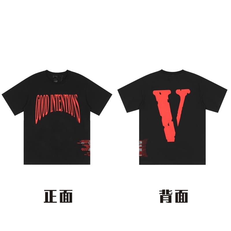 VLONE Big V Short Sleeve T-Shirt Casual High Street Summer Wear