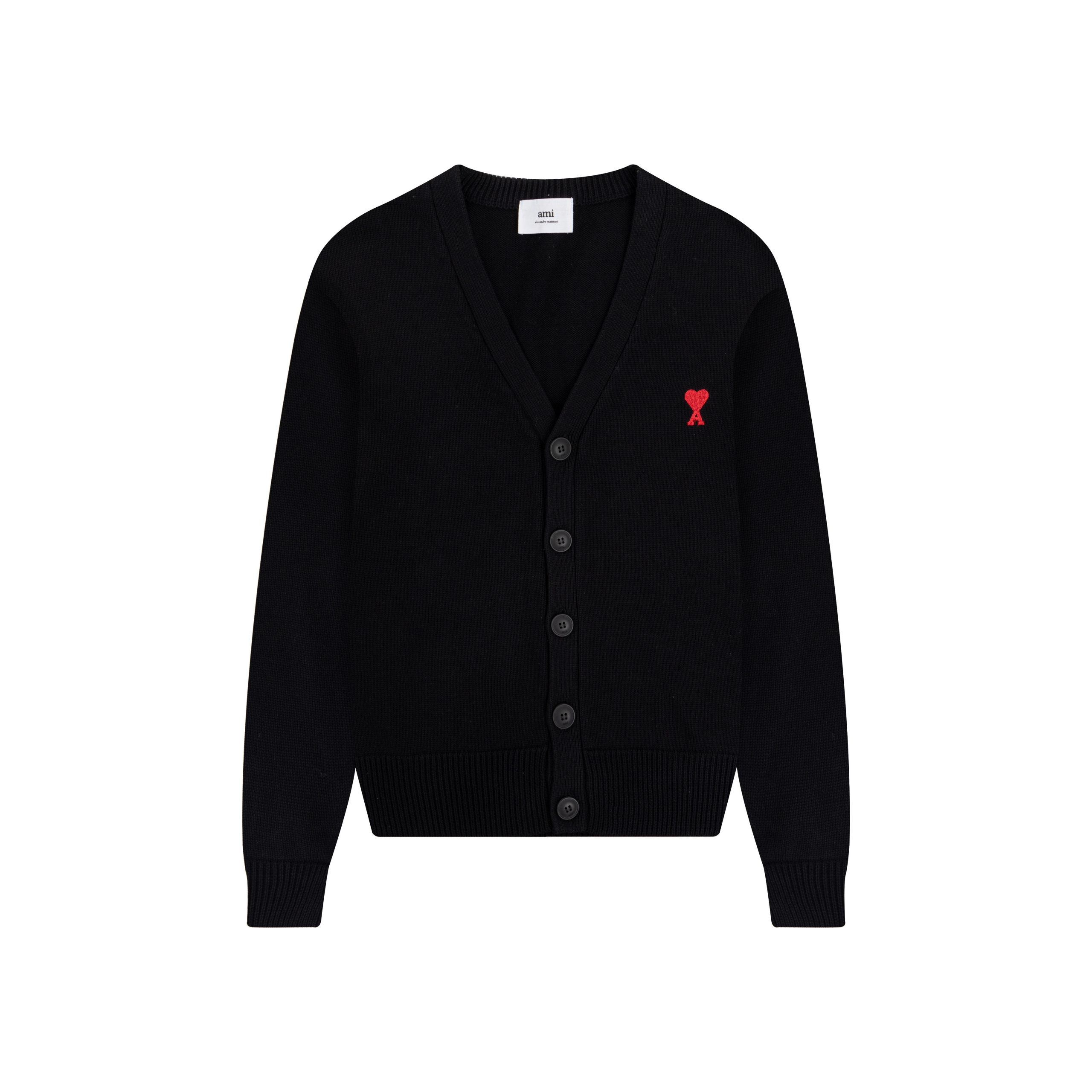 ami paris cardigan sweater genuine goods autumn and winter French style knitwear casual couple High sense coat top