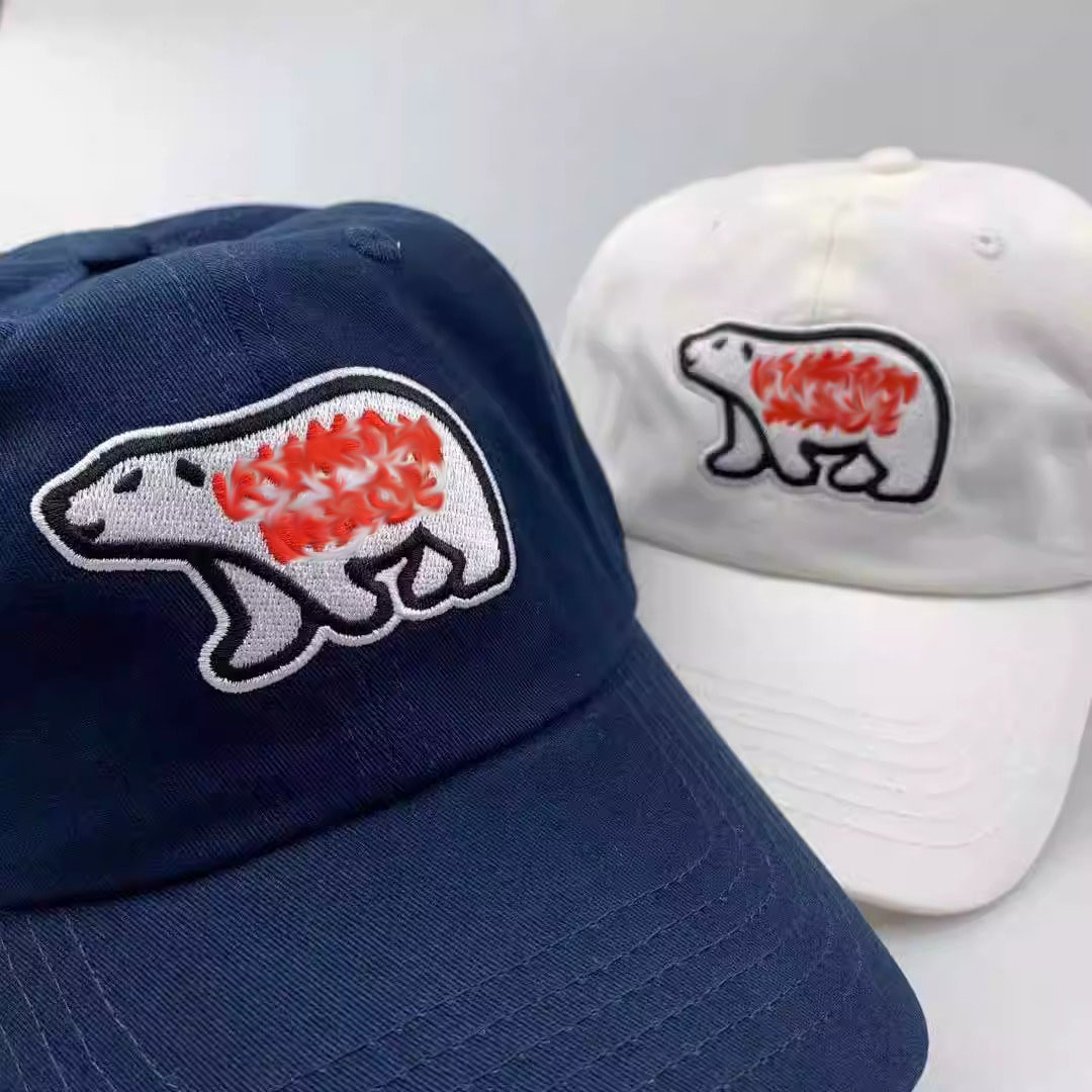 Hvm*n M*de hat japanese pig polar bear duck embroidered baseball cap soft top retro trendy peaked cap for women