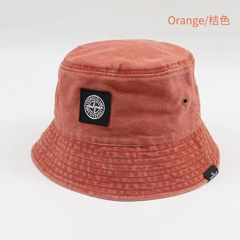 Stone Island men’s and women’s trendy fashion fisherman hat nylon quick-drying drawstring sun protection sun hat outdoor climbing hat