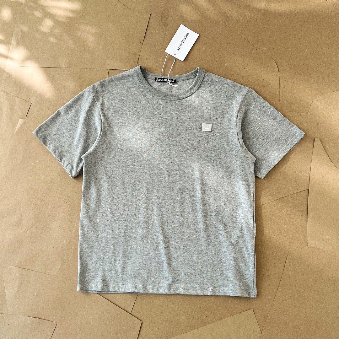 top version as 24ss chest small logo smiley F**e villain patch simple style men’s and women’s same style short sleeve t-shirt