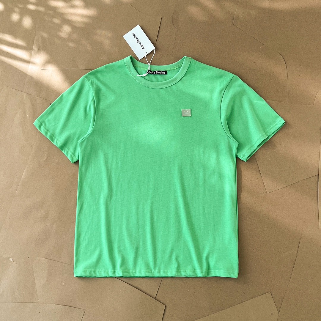 top version as 24ss chest small logo smiley F**e villain patch simple style men’s and women’s same style short sleeve t-shirt